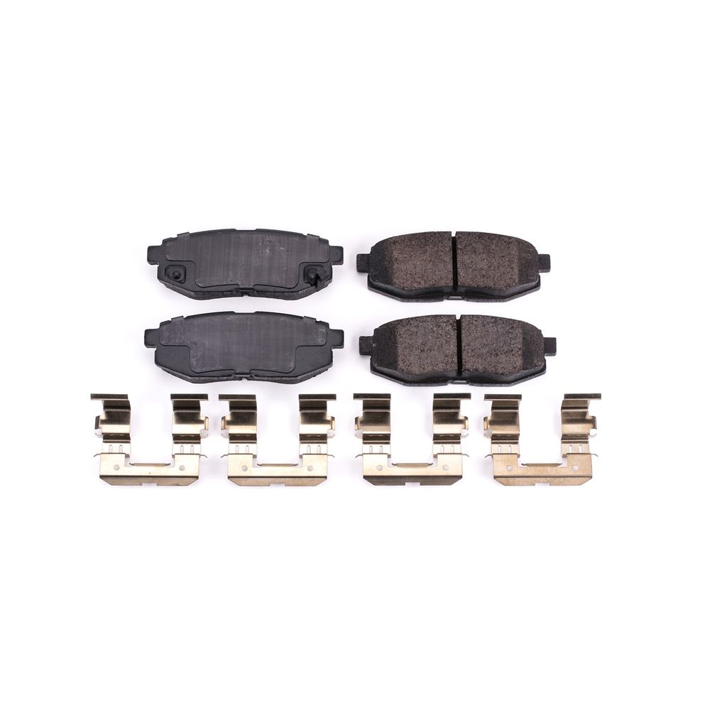 PowerStop 17-1124 - Z17 Low Dust Evolution Ceramic Brake Pads with Hardware
