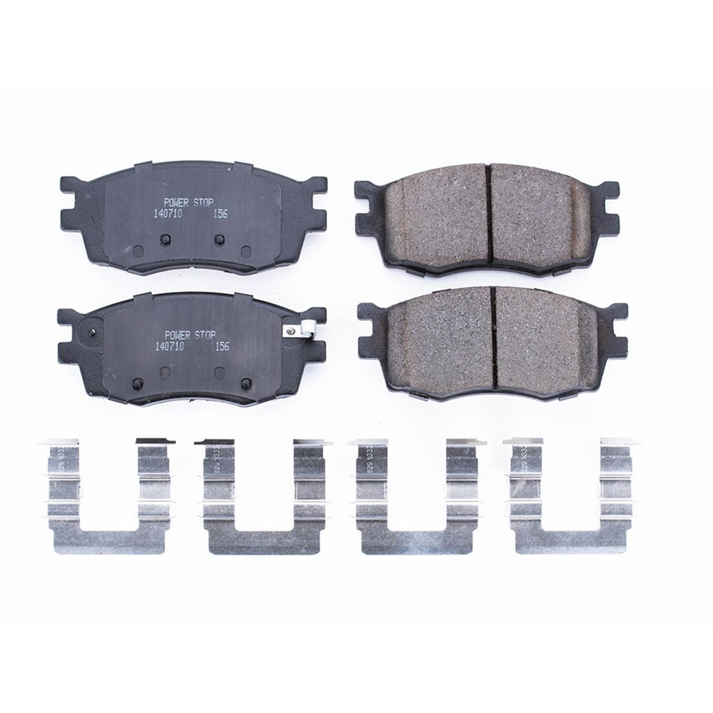 PowerStop 17-1156 - Z17 Low Dust Evolution Ceramic Brake Pads with Hardware