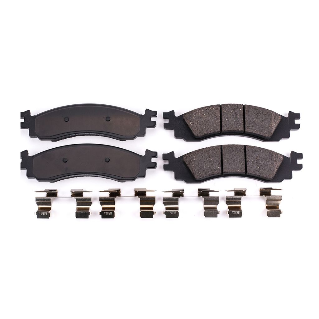 PowerStop 17-1158 - Z17 Low Dust Evolution Ceramic Brake Pads with Hardware