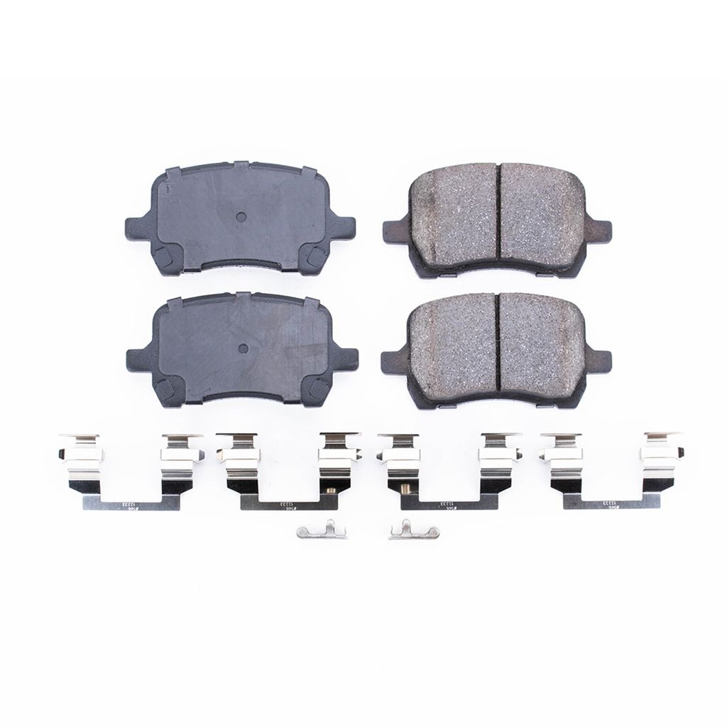 PowerStop 17-1160 - Z17 Low Dust Evolution Ceramic Brake Pads with Hardware
