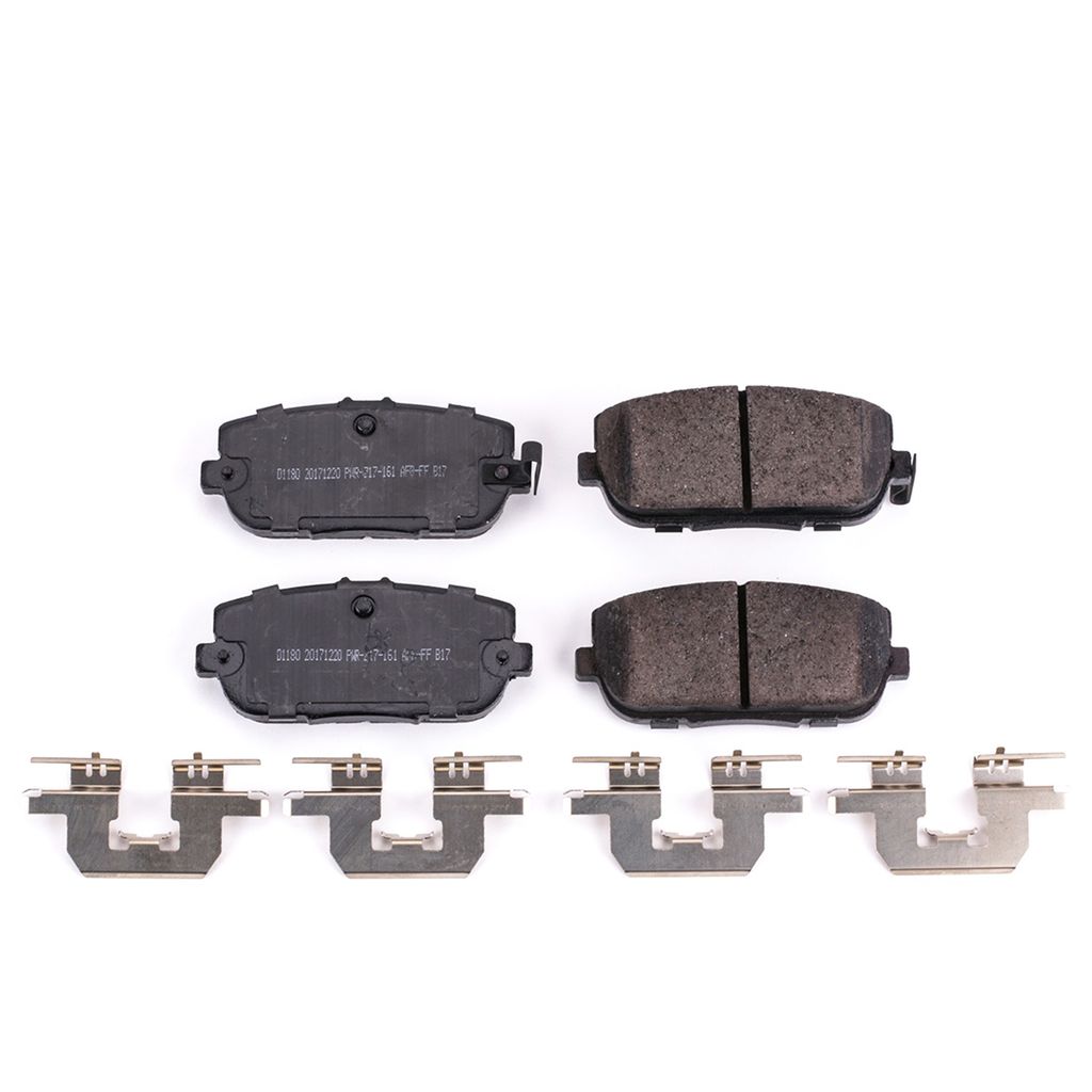 PowerStop 17-1180 - Z17 Low Dust Evolution Ceramic Brake Pads with Hardware