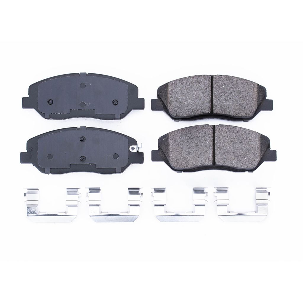 PowerStop 17-1202 - Z17 Low Dust Evolution Ceramic Brake Pads with Hardware