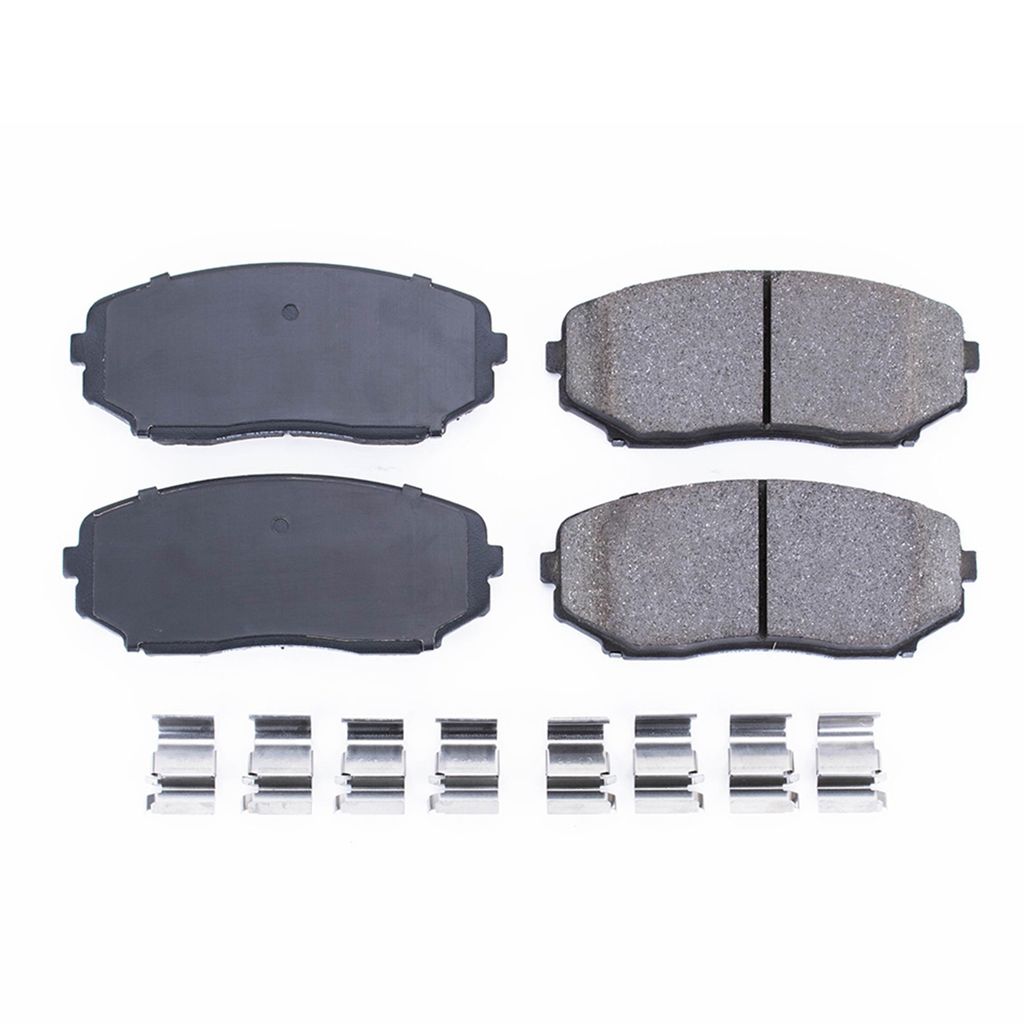 PowerStop 17-1258 - Z17 Low Dust Evolution Ceramic Brake Pads with Hardware