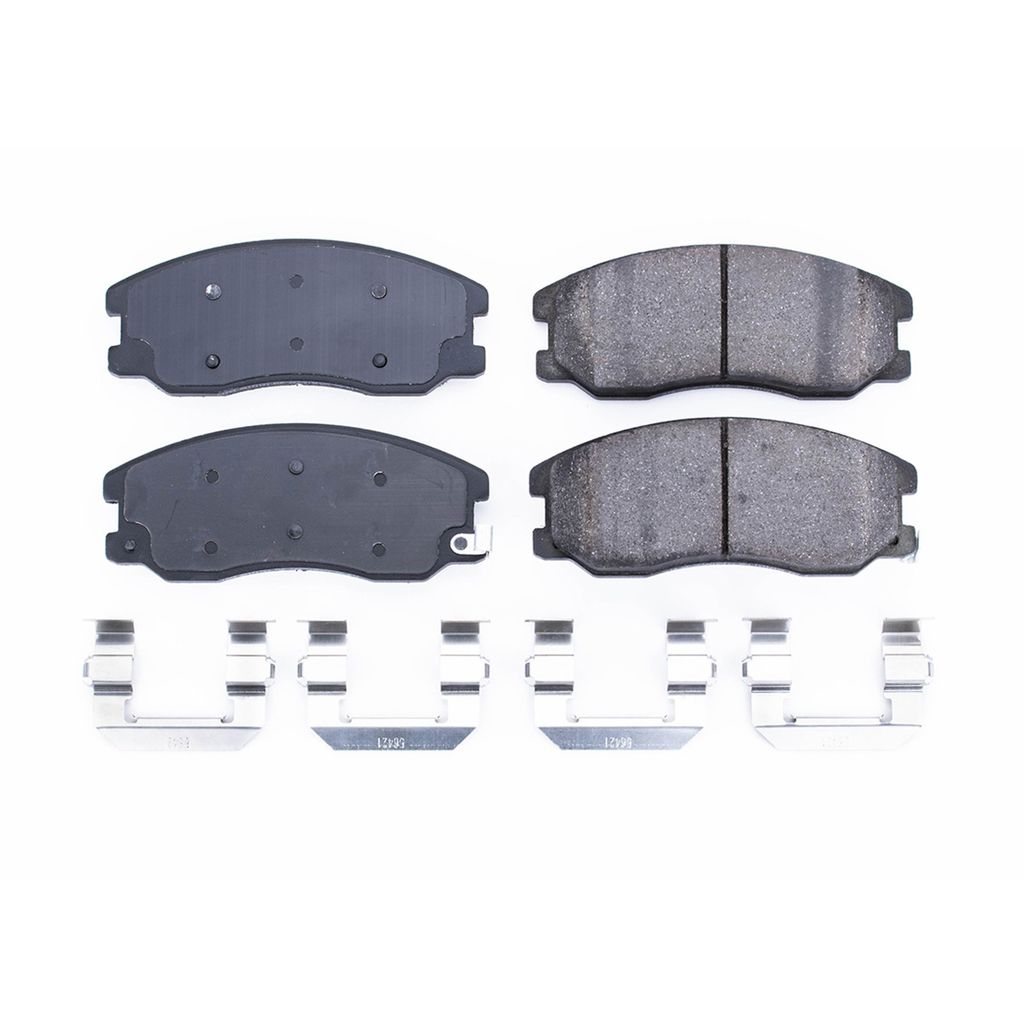 PowerStop 17-1264 - Z17 Low Dust Evolution Ceramic Brake Pads with Hardware