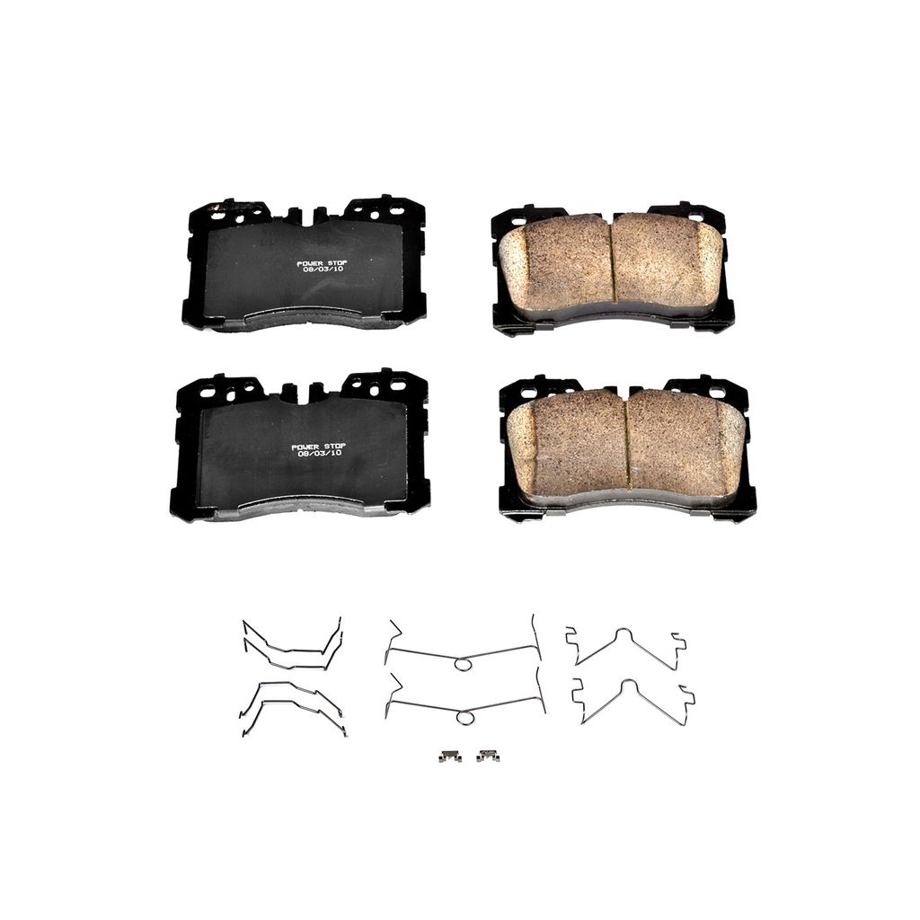 PowerStop 17-1282 - Z17 Low Dust Evolution Ceramic Brake Pads with Hardware