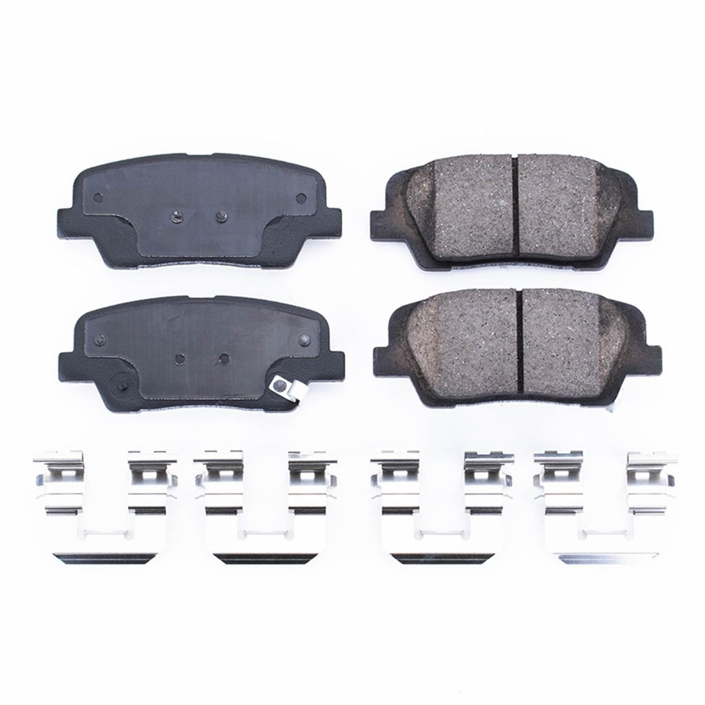 PowerStop 17-1284 - Z17 Low Dust Evolution Ceramic Brake Pads with Hardware
