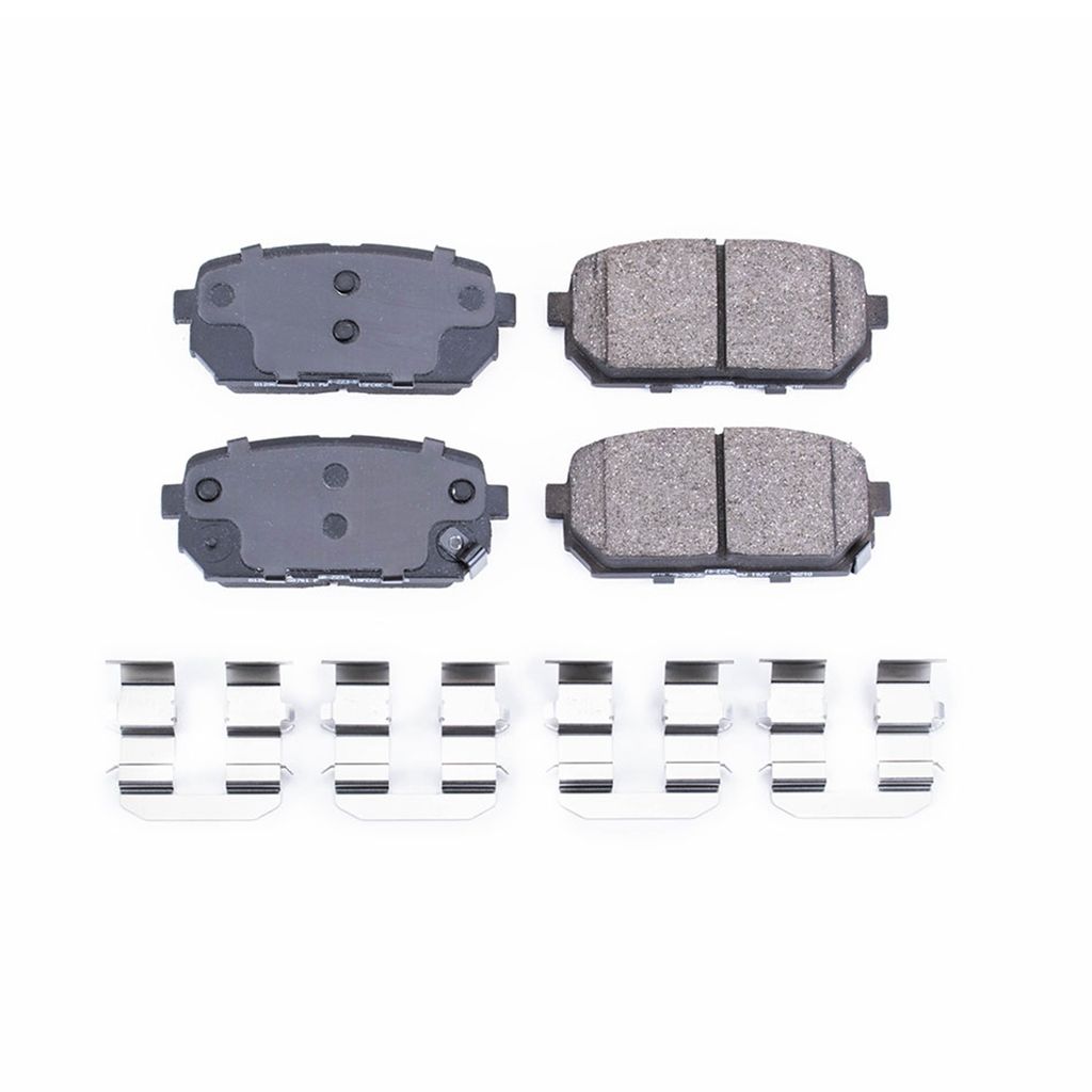 PowerStop 17-1296 - Z17 Low Dust Evolution Ceramic Brake Pads with Hardware