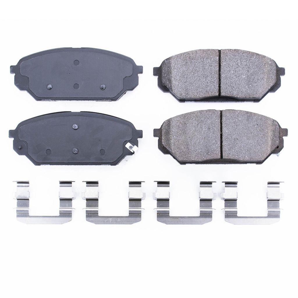 PowerStop 17-1301 - Z17 Low Dust Evolution Ceramic Brake Pads with Hardware