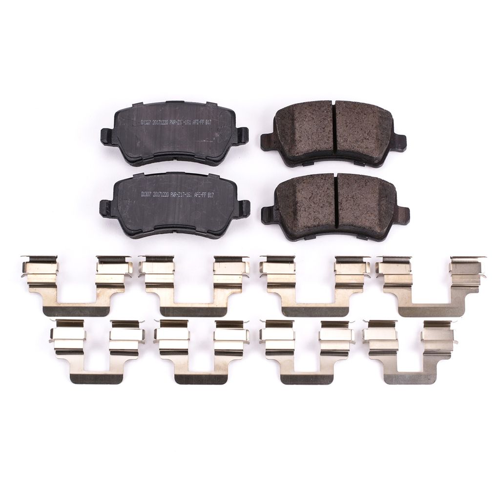 PowerStop 17-1307 - Z17 Low Dust Evolution Ceramic Brake Pads with Hardware