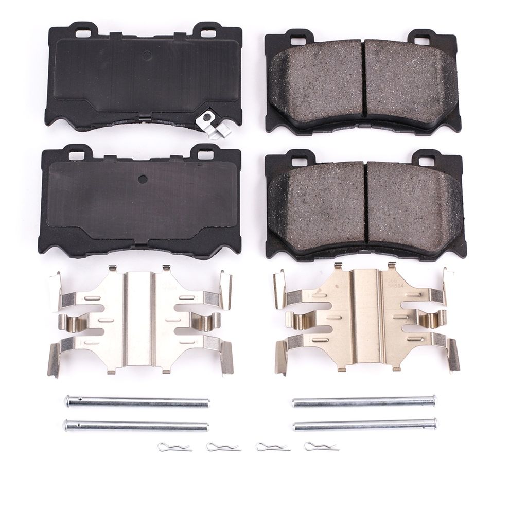 PowerStop 17-1346 - Z17 Low Dust Evolution Ceramic Brake Pads with Hardware