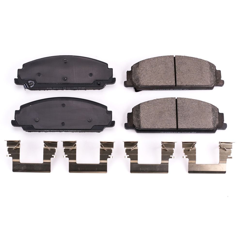 PowerStop 17-1351 - Z17 Low Dust Evolution Ceramic Brake Pads with Hardware