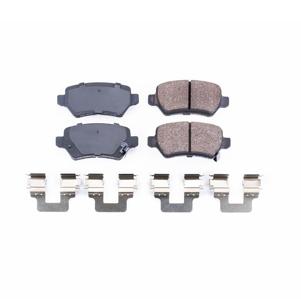 PowerStop 17-1362 - Z17 Low Dust Evolution Ceramic Brake Pads with Hardware