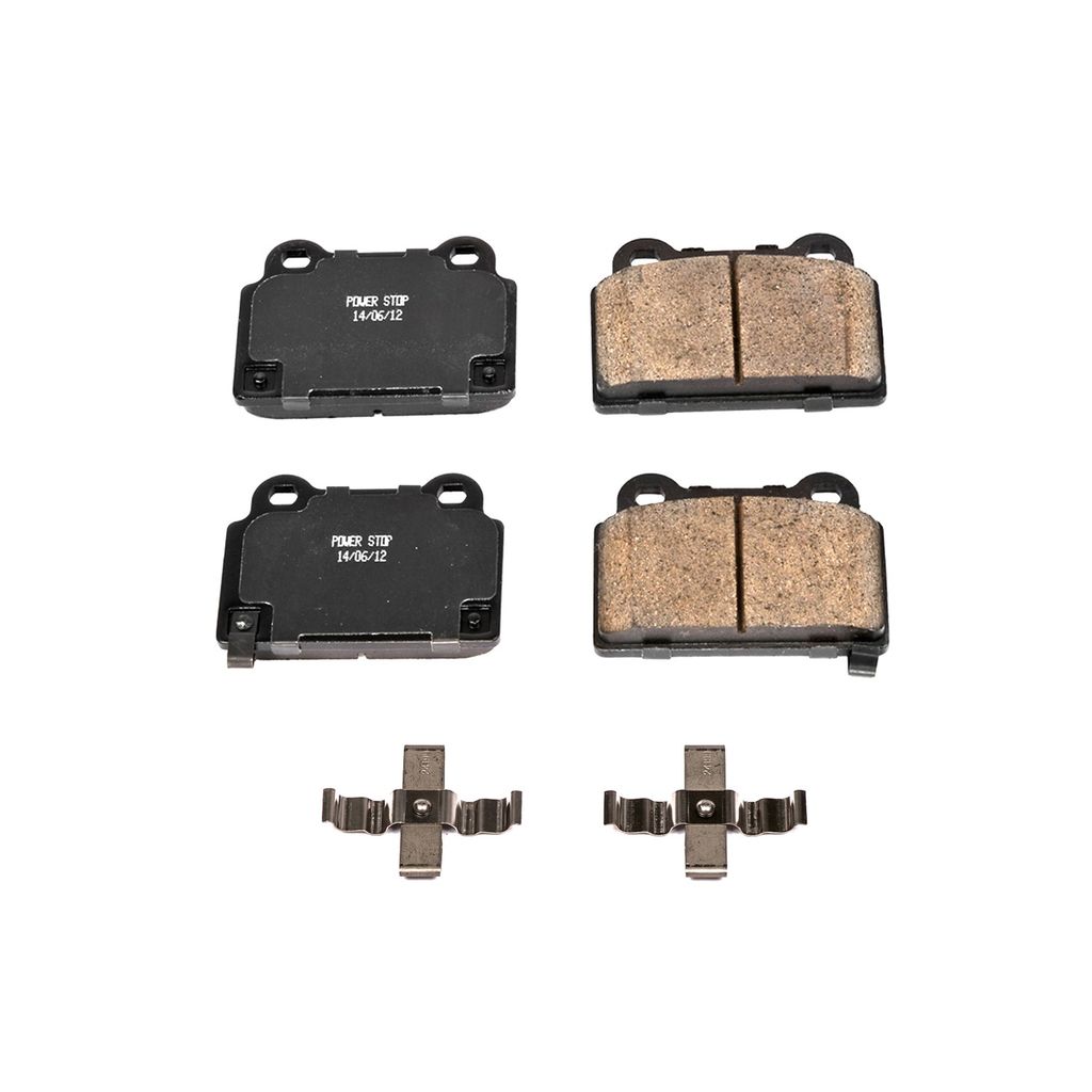 PowerStop 17-1368 - Z17 Low Dust Evolution Ceramic Brake Pads with Hardware