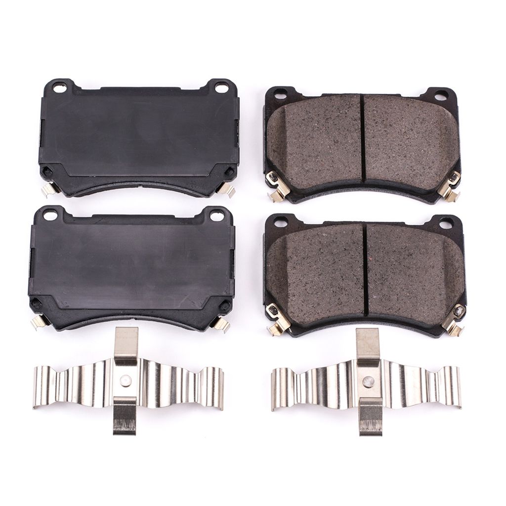 PowerStop 17-1396 - Z17 Low Dust Evolution Ceramic Brake Pads with Hardware