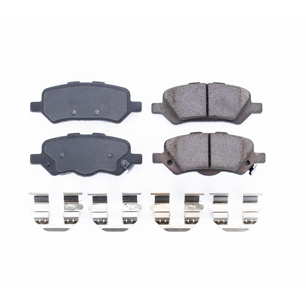 PowerStop 17-1402 - Z17 Low Dust Evolution Ceramic Brake Pads with Hardware