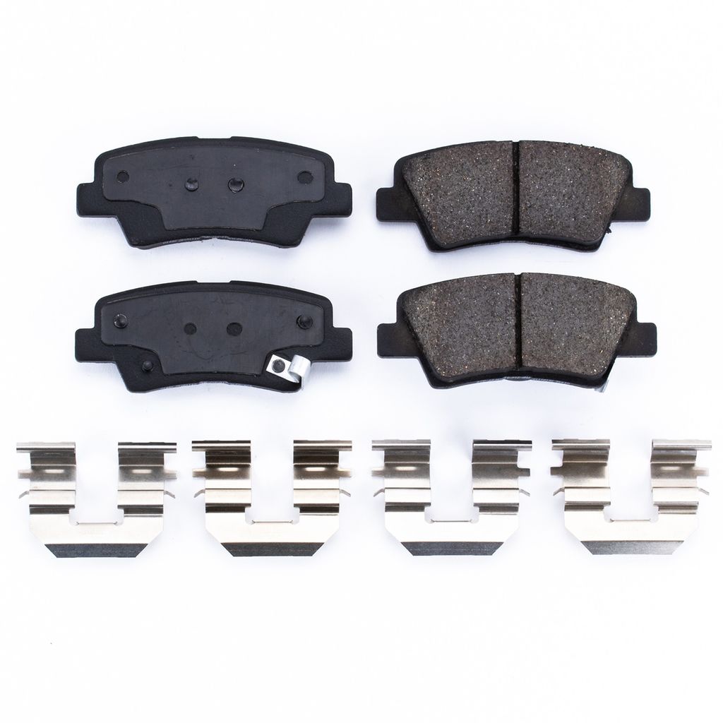 PowerStop 17-1446 - Z17 Low Dust Evolution Ceramic Brake Pads with Hardware