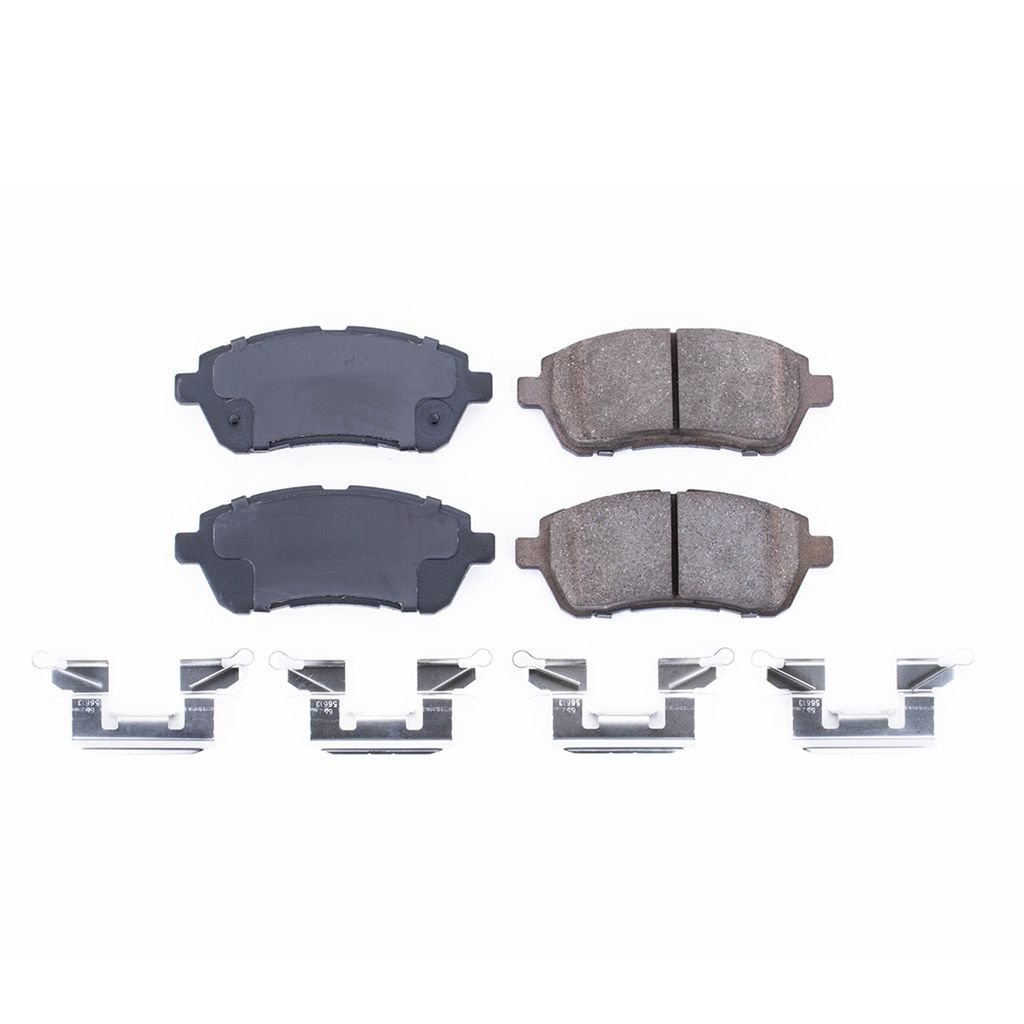 PowerStop 17-1454 - Z17 Low Dust Evolution Ceramic Brake Pads with Hardware