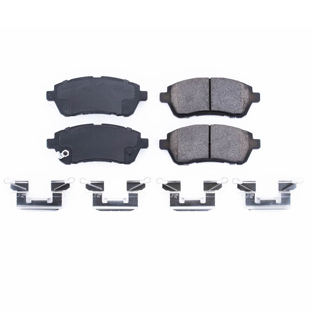 PowerStop 17-1454A - Z17 Low Dust Evolution Ceramic Brake Pads with Hardware