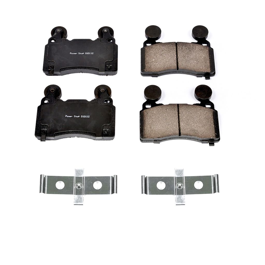 PowerStop 17-1474 - Z17 Low Dust Evolution Ceramic Brake Pads with Hardware