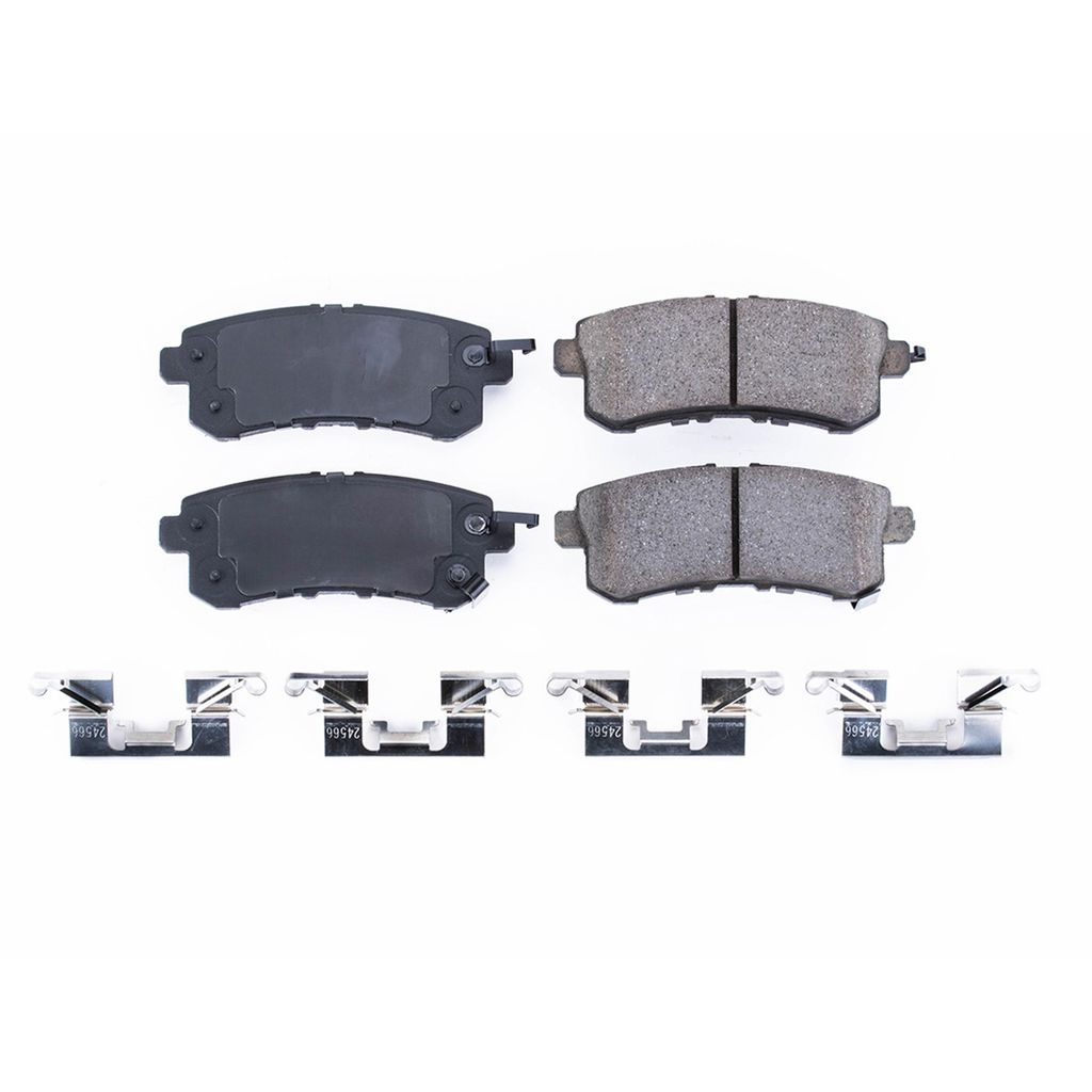 PowerStop 17-1510 - Z17 Low Dust Evolution Ceramic Brake Pads with Hardware