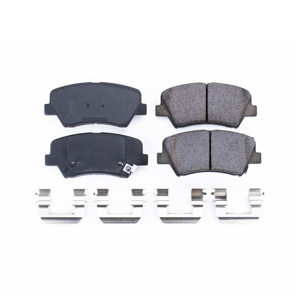 PowerStop 17-1543 - Z17 Low Dust Evolution Ceramic Brake Pads with Hardware