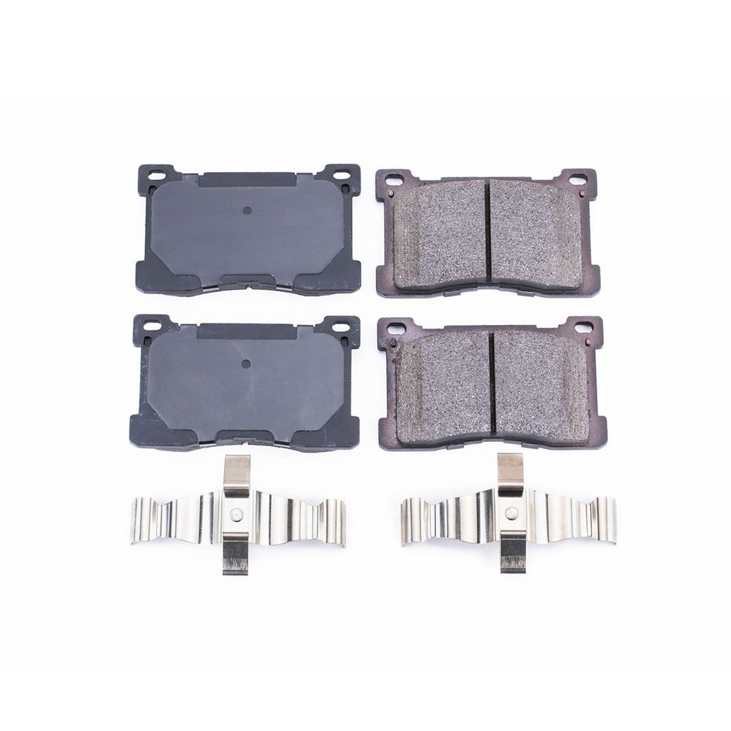 PowerStop 17-1576 - Z17 Low Dust Evolution Ceramic Brake Pads with Hardware