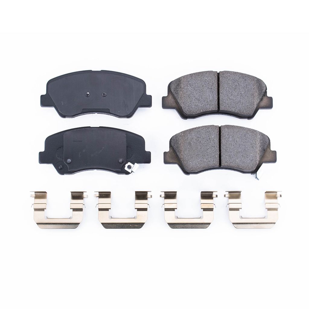 PowerStop 17-1593 - Z17 Low Dust Evolution Ceramic Brake Pads with Hardware