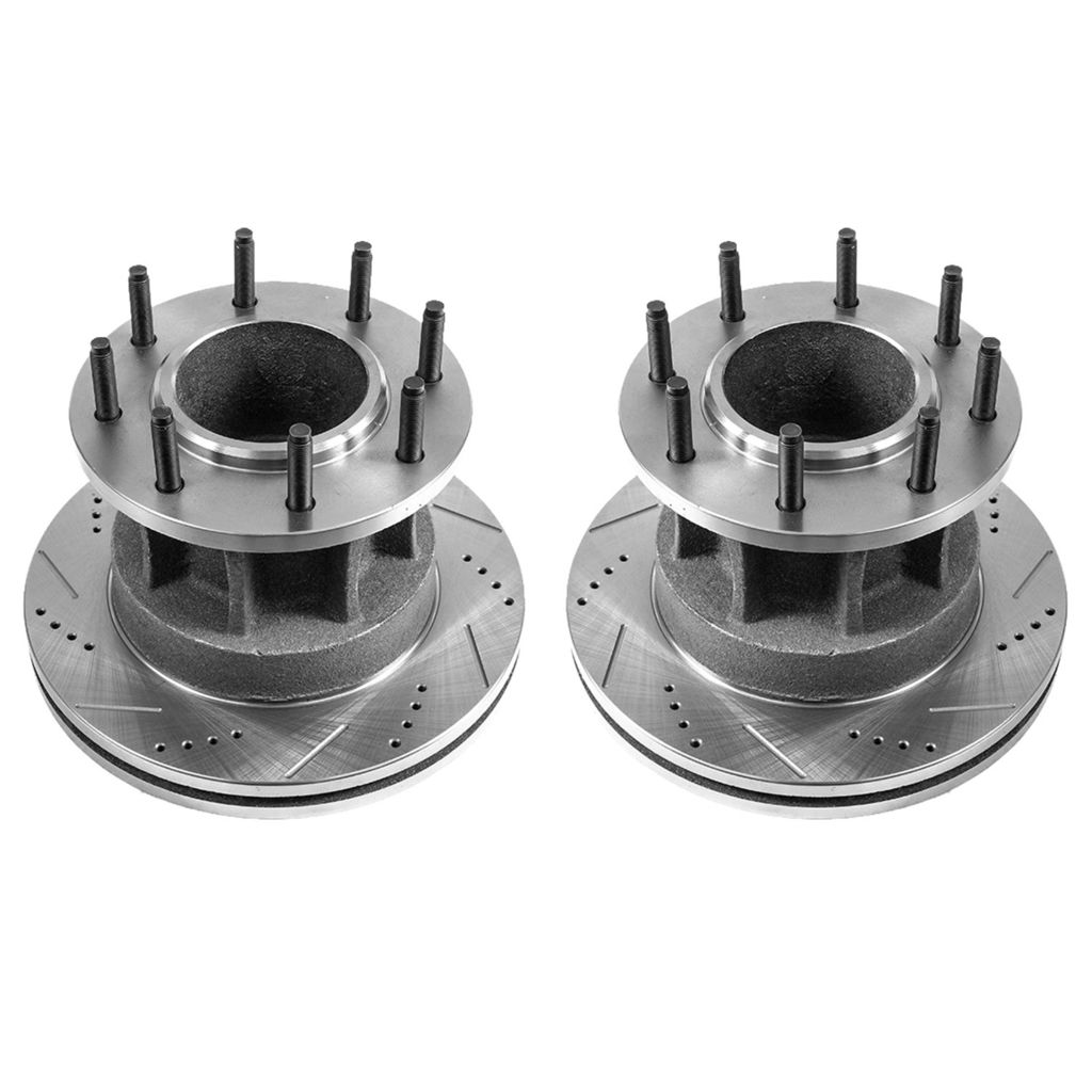 PowerStop AR82128XPR - PowerStop Evolution Performance Drilled, Slotted &  Plated Brake Rotor Pair