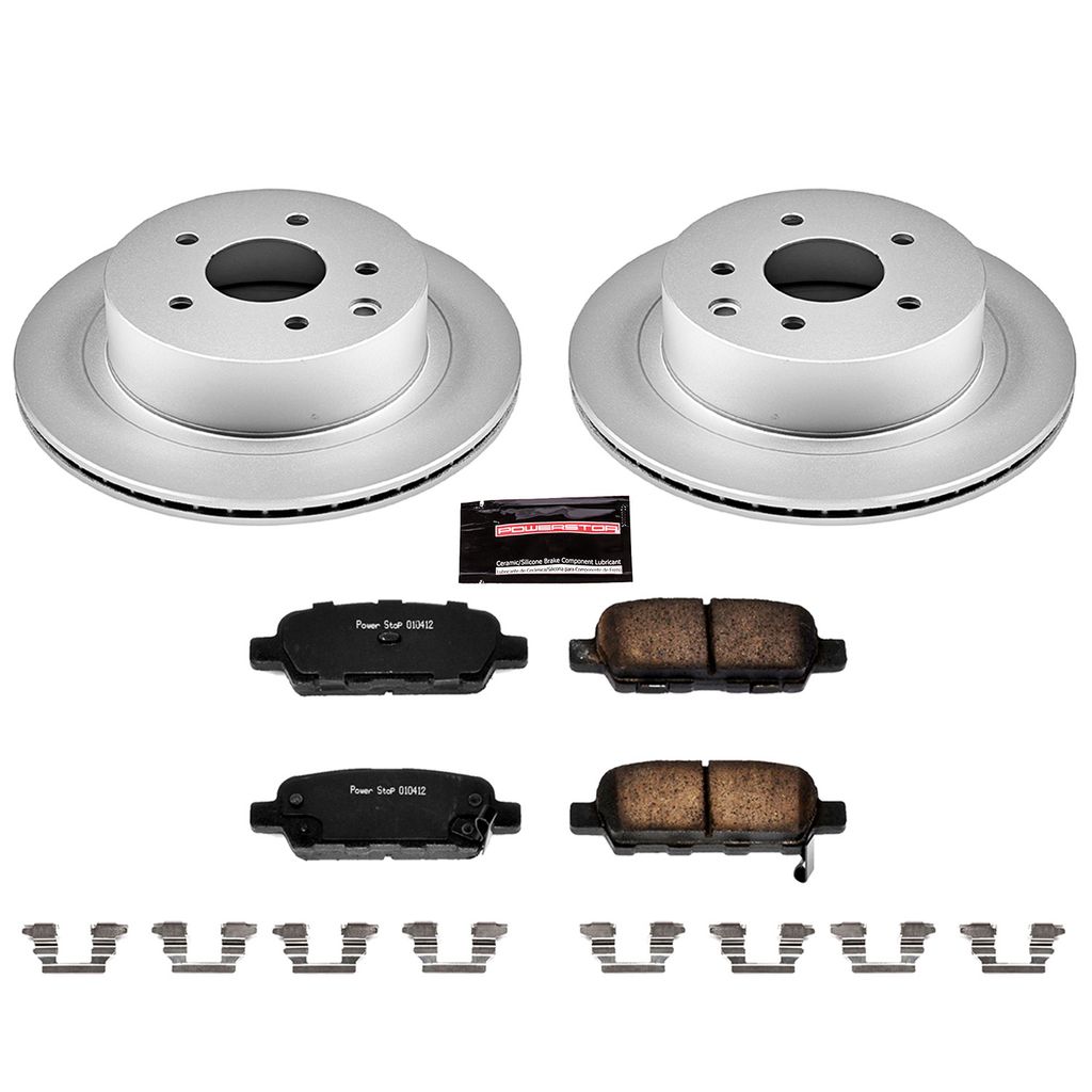 PowerStop CRK103 - Z17 Geomet Coated Rotor and Low Dust Brake Pad Kit