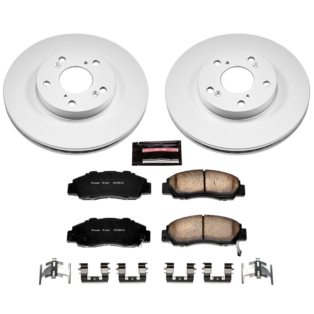 PowerStop CRK1041 - Z17 Geomet Coated Rotor and Low Dust Brake Pad Kit