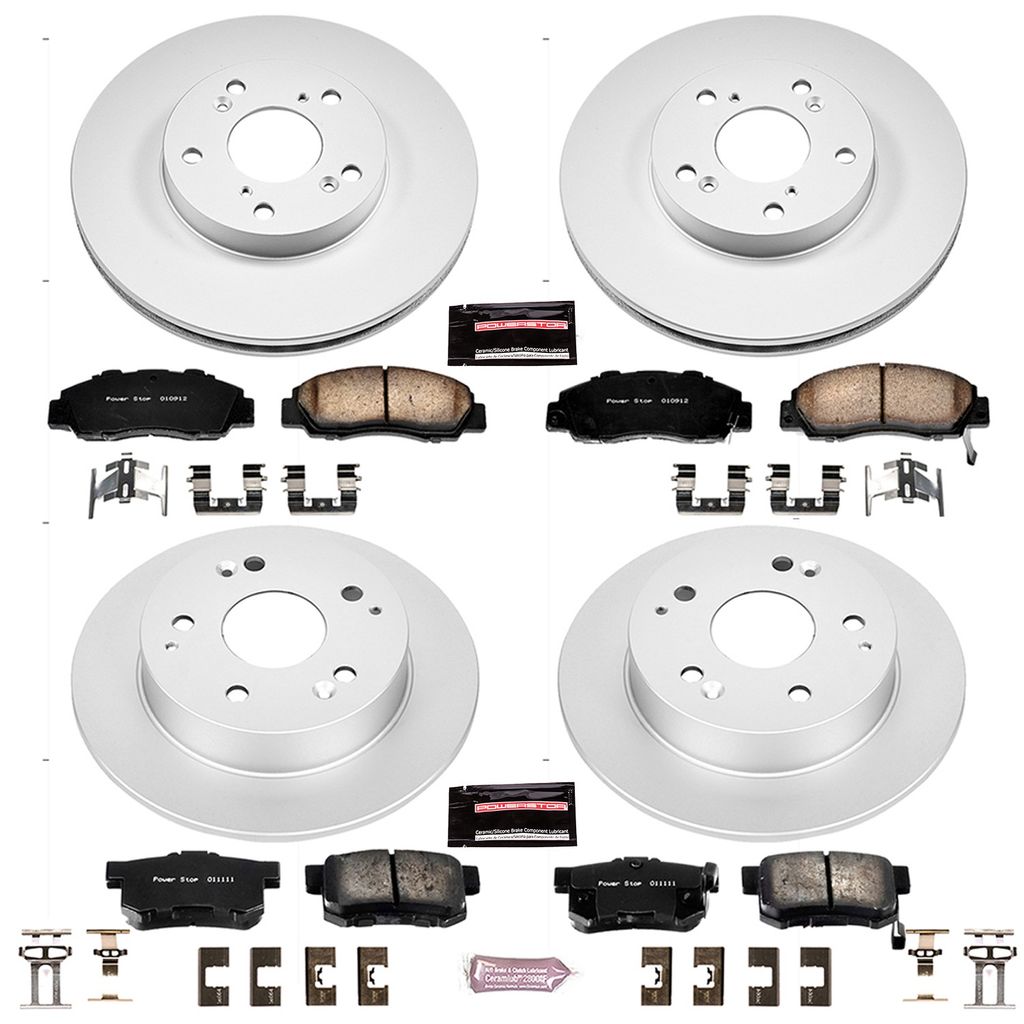 PowerStop CRK1042 - Z17 Geomet Coated Rotor and Low Dust Brake Pad Kit