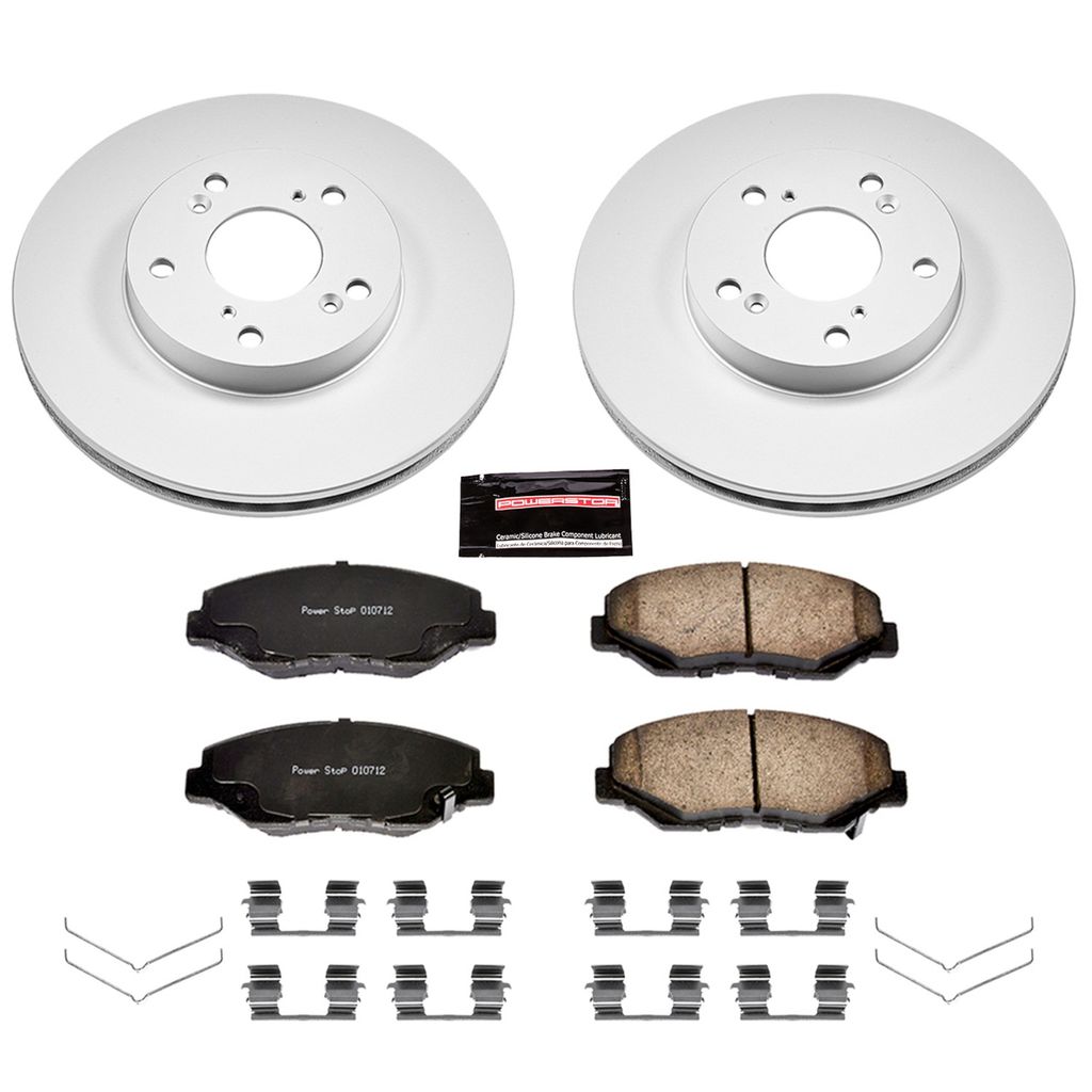 PowerStop CRK1043 - Z17 Geomet Coated Rotor and Low Dust Brake Pad Kit