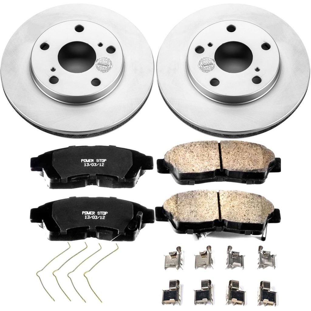 PowerStop CRK1052 - Z17 Geomet Coated Rotor and Low Dust Brake Pad Kit