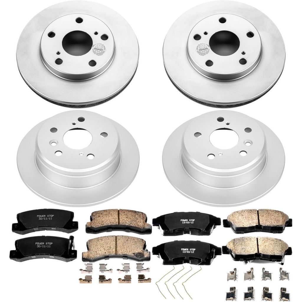 PowerStop CRK1053 - Z17 Geomet Coated Rotor and Low Dust Brake Pad Kit
