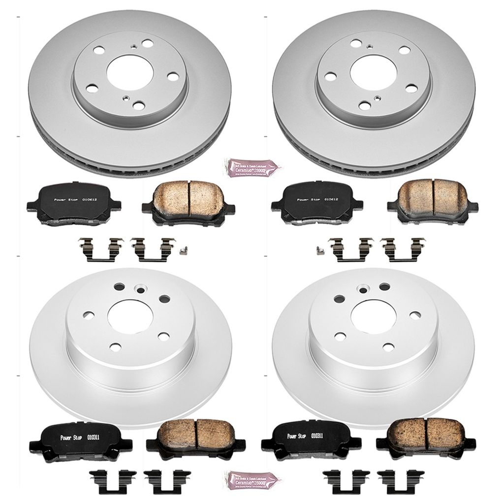 PowerStop CRK1063 - Z17 Geomet Coated Rotor and Low Dust Brake Pad Kit