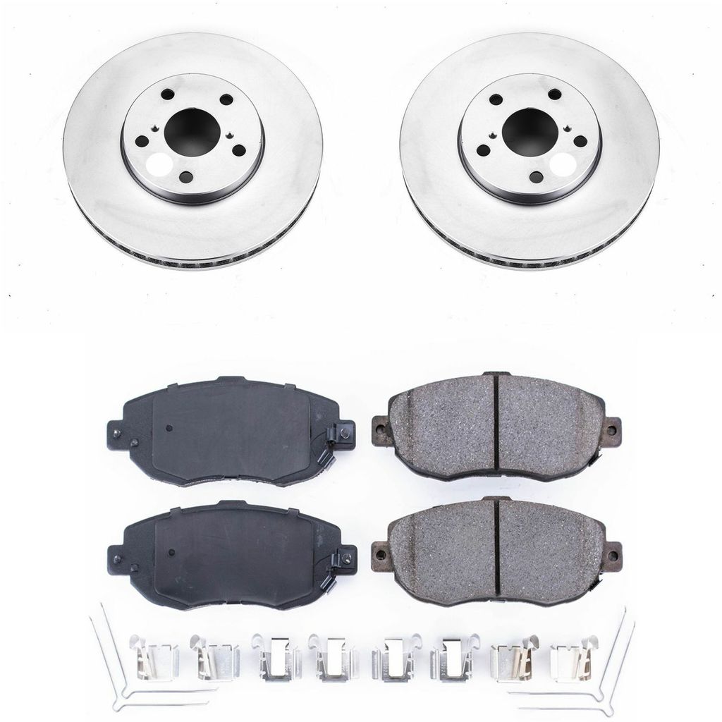 PowerStop CRK1077 - Z17 Geomet Coated Rotor and Low Dust Brake Pad Kit
