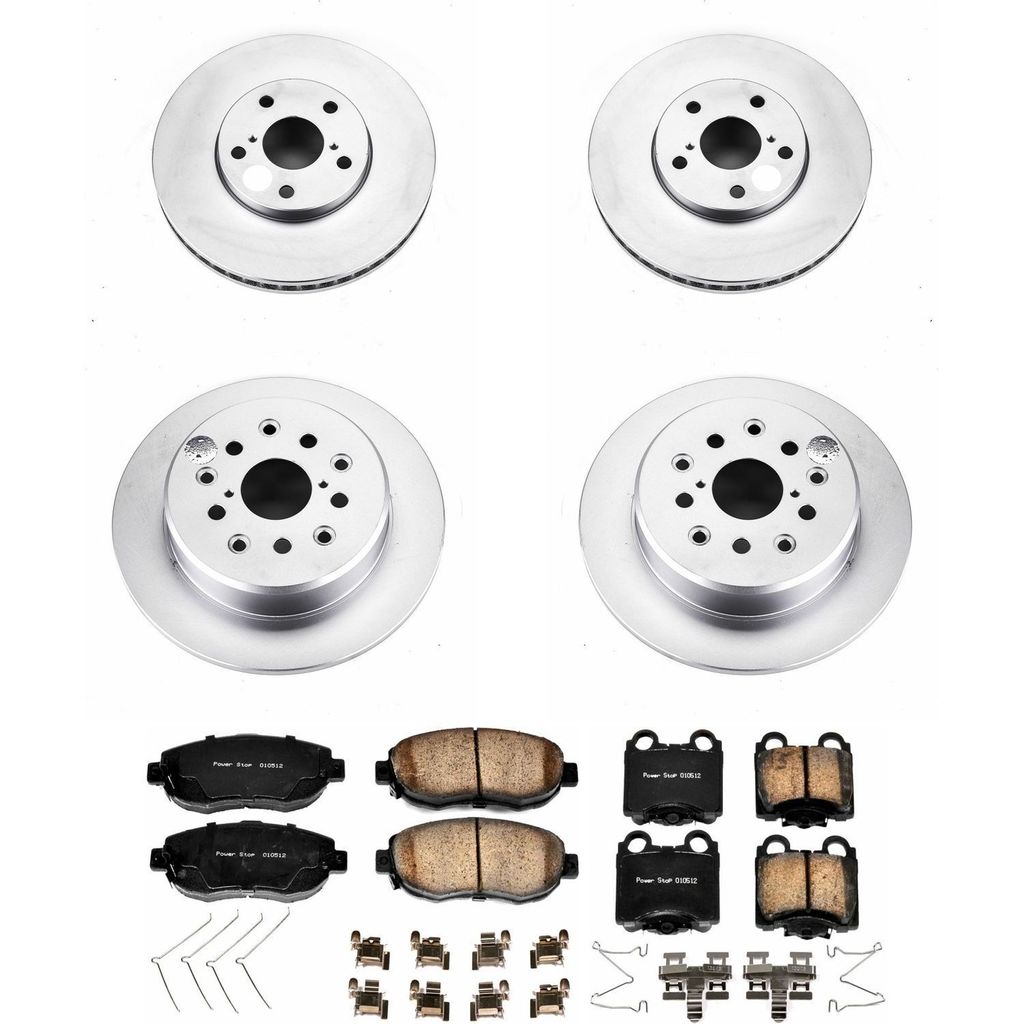 PowerStop CRK1079 - Z17 Geomet Coated Rotor and Low Dust Brake Pad Kit