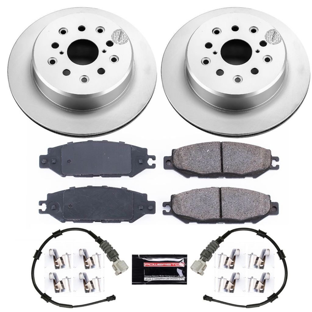 PowerStop CRK1081 - Z17 Geomet Coated Rotor and Low Dust Brake Pad Kit