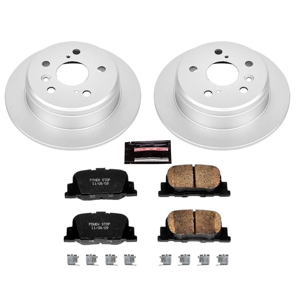 PowerStop CRK1084 - Z17 Geomet Coated Rotor and Low Dust Brake Pad Kit