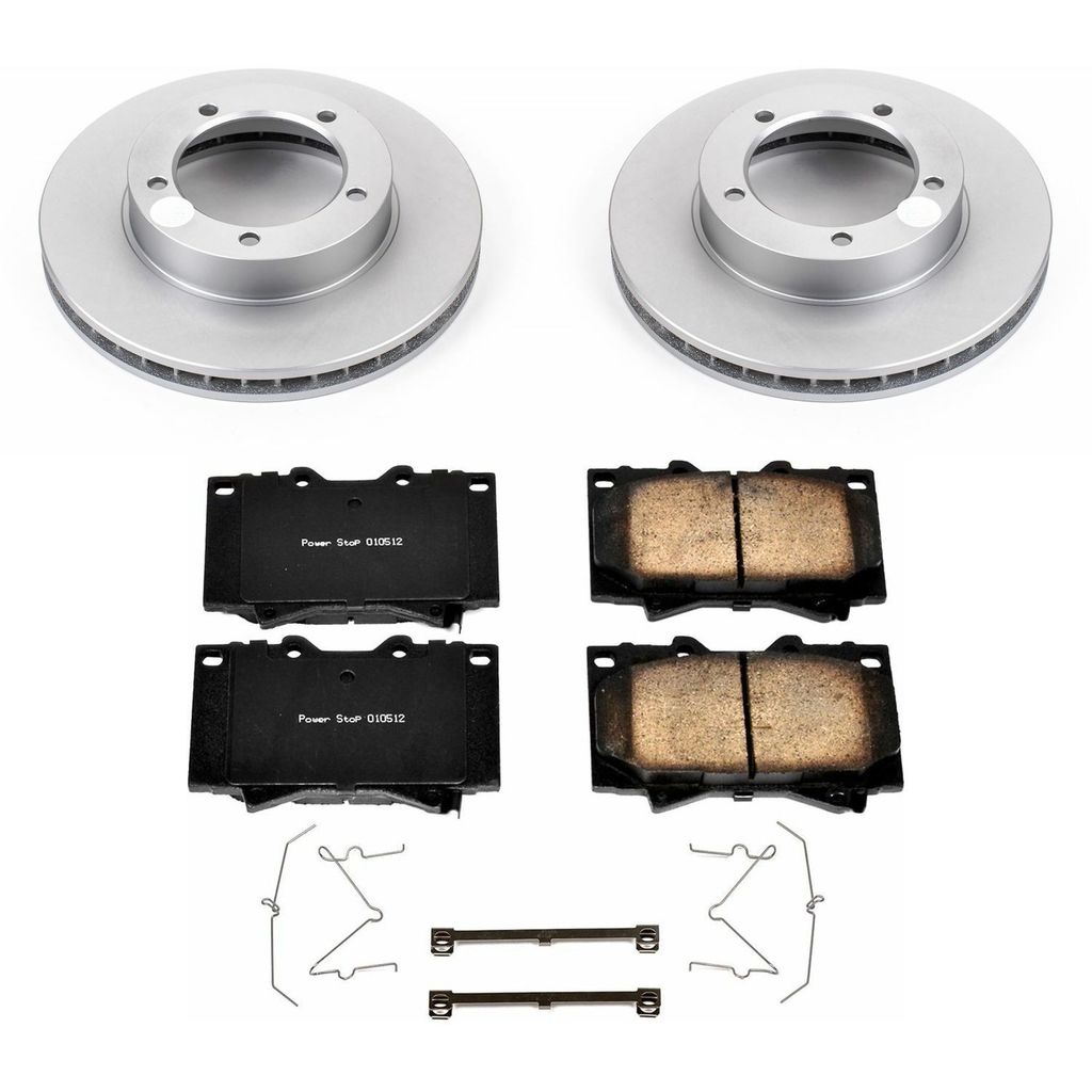 PowerStop CRK1132 - Z17 Geomet Coated Rotor and Low Dust Brake Pad Kit