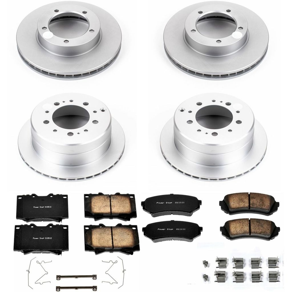 PowerStop CRK1133 - Z17 Geomet Coated Rotor and Low Dust Brake Pad Kit