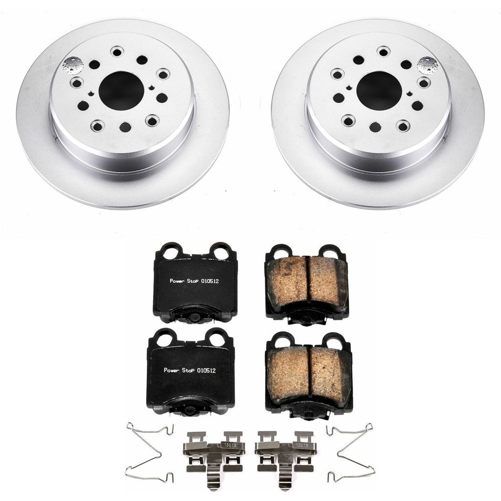 PowerStop CRK1149 - Z17 Geomet Coated Rotor and Low Dust Brake Pad Kit