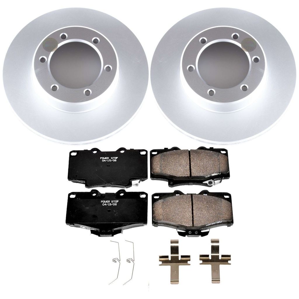 PowerStop CRK1150 - Z17 Geomet Coated Rotor and Low Dust Brake Pad Kit
