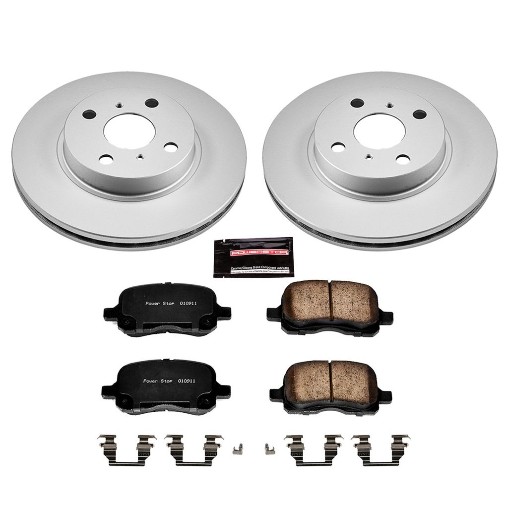 PowerStop CRK1152 - Z17 Geomet Coated Rotor and Low Dust Brake Pad Kit