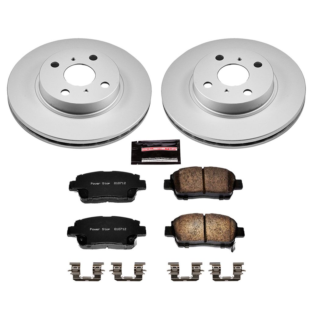 PowerStop CRK1153 - Z17 Geomet Coated Rotor and Low Dust Brake Pad Kit