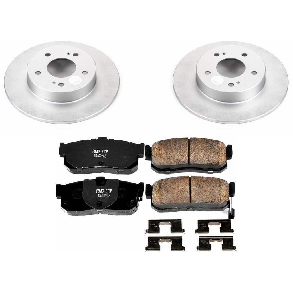 PowerStop CRK1168 - Z17 Geomet Coated Rotor and Low Dust Brake Pad Kit
