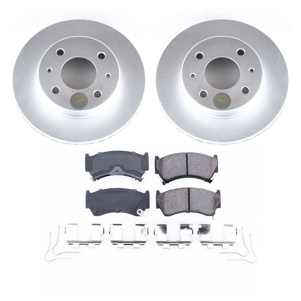PowerStop CRK1170 - Z17 Geomet Coated Rotor and Low Dust Brake Pad Kit
