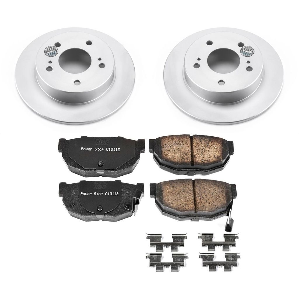 PowerStop CRK1174 - Z17 Geomet Coated Rotor and Low Dust Brake Pad Kit