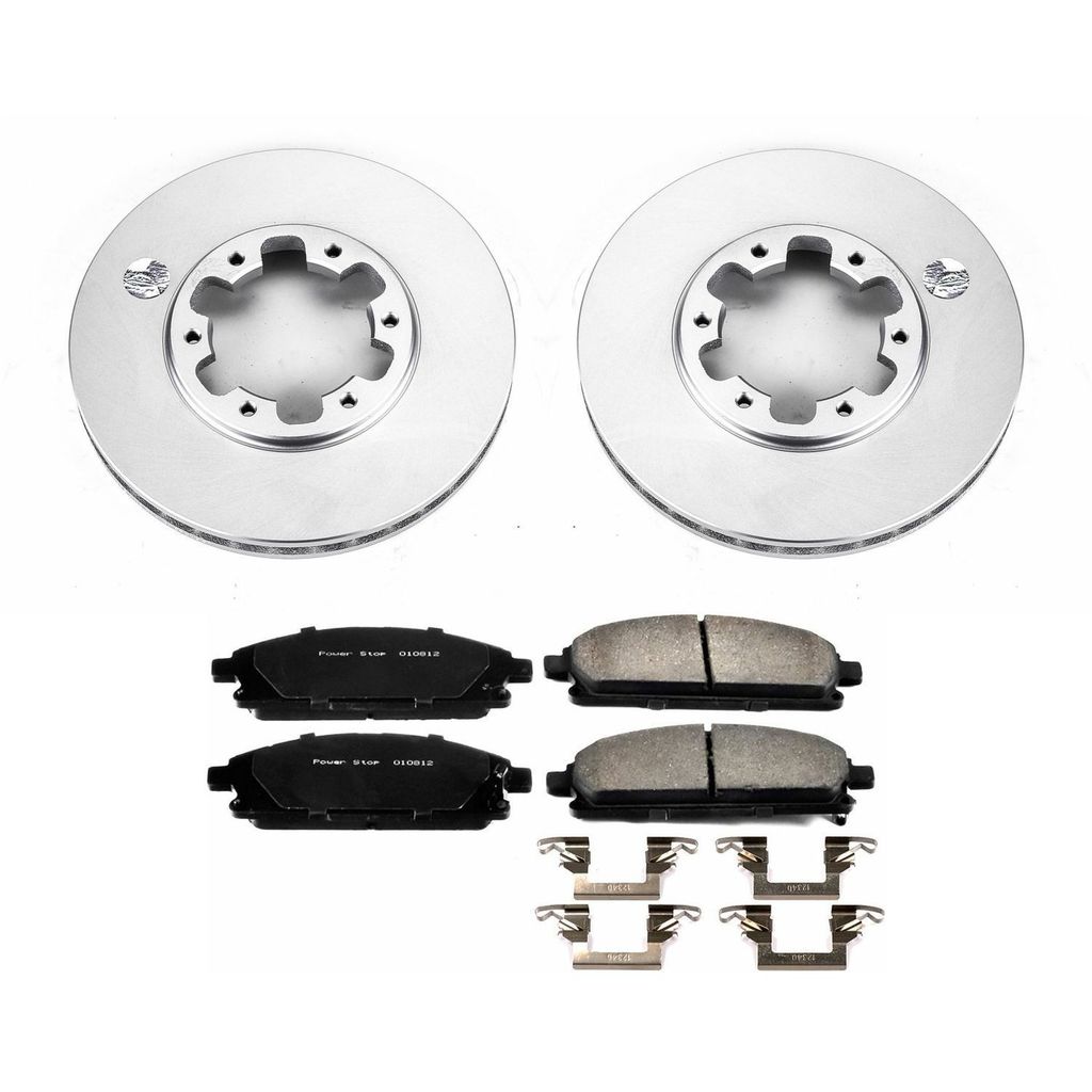 PowerStop CRK1175 - Z17 Geomet Coated Rotor and Low Dust Brake Pad Kit