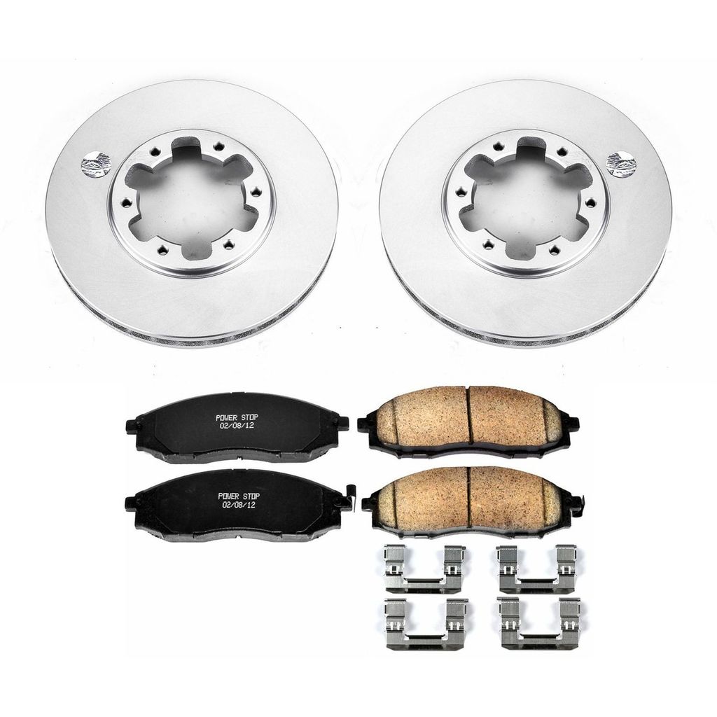 PowerStop CRK1176 - Z17 Geomet Coated Rotor and Low Dust Brake Pad Kit